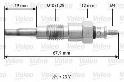 VALEO 345196 - Свеча накаливания