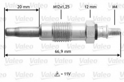 VALEO 345210 -  Свеча накаливания
