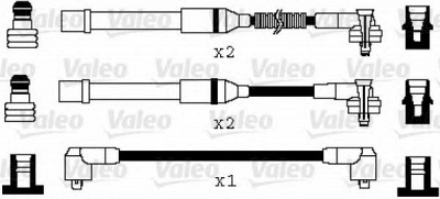 VALEO 346087 -  Комплект проводов зажигания