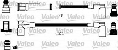 VALEO 346223 -  Комплект проводов зажигания