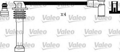 VALEO 346366 -  Комплект проводов зажигания