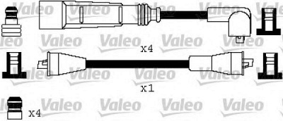VALEO 346387 -  Комплект проводов зажигания