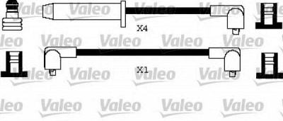 VALEO 346397 -  Комплект проводов зажигания