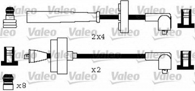 VALEO 346582 -  Комплект проводов зажигания
