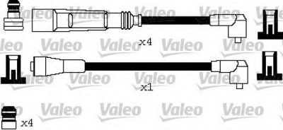 VALEO 346621 -  Комплект проводов зажигания