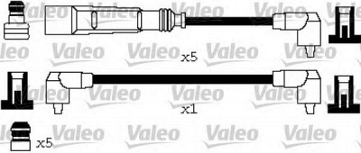VALEO 346622 -  Комплект проводов зажигания