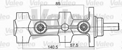 VALEO 350516 -  Главный тормозной цилиндр
