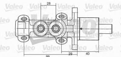 VALEO 350704 -  Главный тормозной цилиндр
