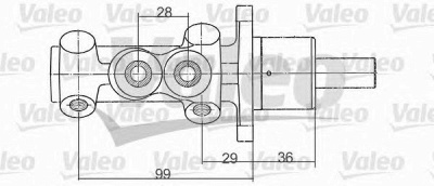 VALEO 350705 -  Главный тормозной цилиндр