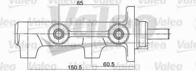 VALEO 350711 -  Главный тормозной цилиндр