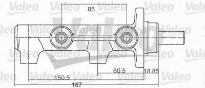 VALEO 350712 -  Главный тормозной цилиндр