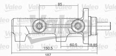 VALEO 350713 -  Главный тормозной цилиндр