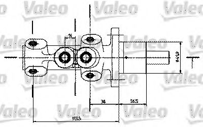 VALEO 350725 -  Главный тормозной цилиндр
