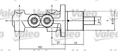 VALEO 350813 -  Главный тормозной цилиндр