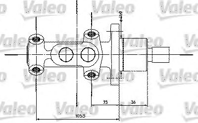 VALEO 350821 -  Главный тормозной цилиндр