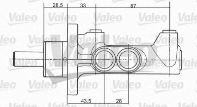 VALEO 402066 -  Главный тормозной цилиндр