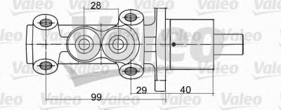 VALEO 402093 -  Главный тормозной цилиндр