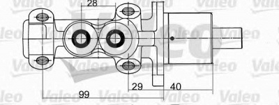 VALEO 402094 -  Главный тормозной цилиндр
