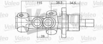 VALEO 402190 -  Главный тормозной цилиндр