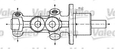VALEO 402232 -  Главный тормозной цилиндр