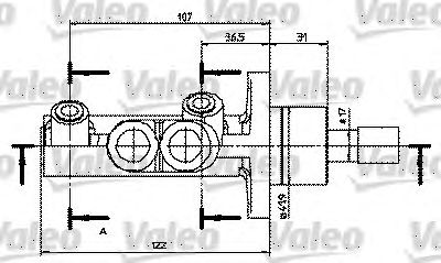 VALEO 402250 -  Главный тормозной цилиндр