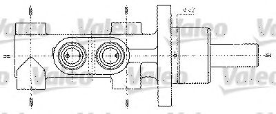 VALEO 402255 -  Главный тормозной цилиндр
