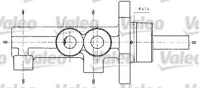 VALEO 402272 -  Главный тормозной цилиндр