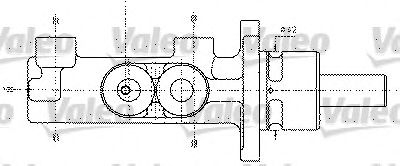 VALEO 402295 -  Цилиндр тормозной главный