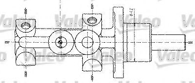 VALEO 402298 -  Главный тормозной цилиндр