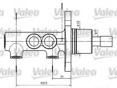 VALEO 402302 -  Главный тормозной цилиндр