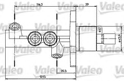 VALEO 402314 -  Главный тормозной цилиндр