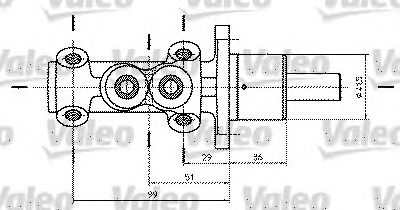 VALEO 402322 -  Главный тормозной цилиндр