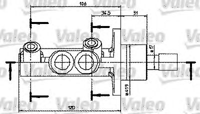 VALEO 402329 -  Главный тормозной цилиндр