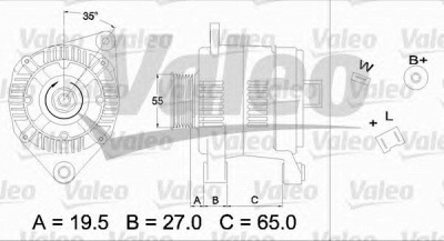 VALEO 436384 -  Генератор