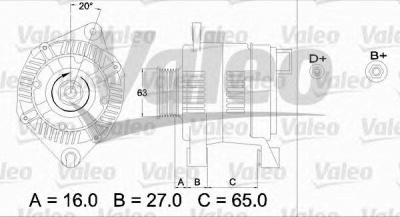 VALEO 436397 - Генератор
