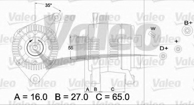 VALEO 436467 -  Генератор