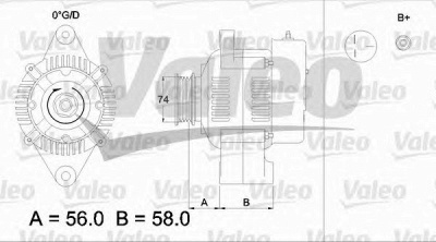 VALEO 436519 -  Генератор