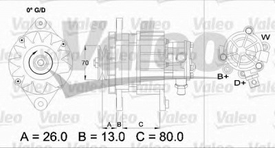 VALEO 436723 -  Генератор