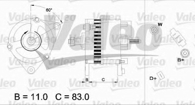 VALEO 436754 -  Генератор