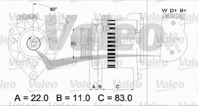 VALEO 437052 -  Генератор