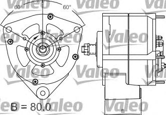 VALEO 437166 -  Генератор