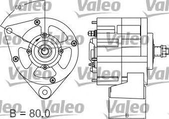 VALEO 437167 -  Генератор