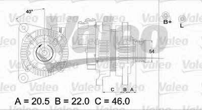 VALEO 437171 -  Генератор