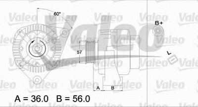 VALEO 437223 -  Генератор