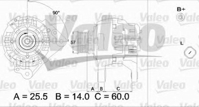 VALEO 437316 -  Генератор
