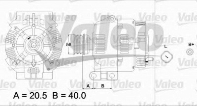 VALEO 437321 -  Генератор