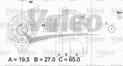 VALEO 437322 -  Генератор