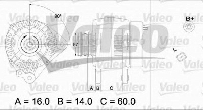 VALEO 437341 -  Генератор