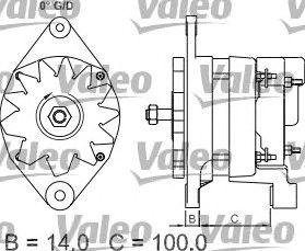VALEO 437352 -  Генератор