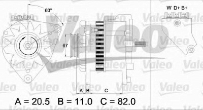 VALEO 437390 -  Генератор